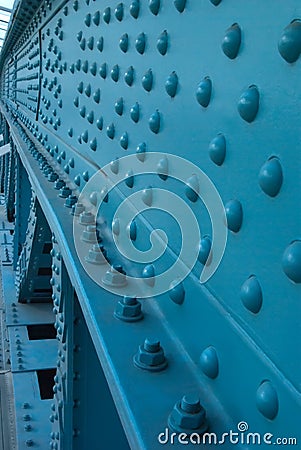 Steel construction close up vertical Stock Photo
