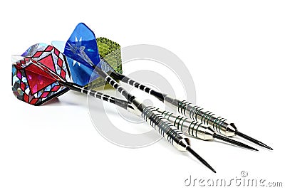 Steel darts Stock Photo