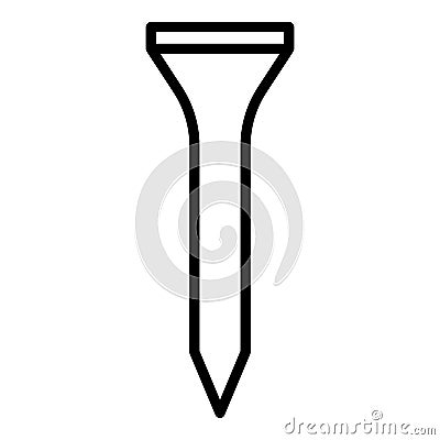 Steel dowel icon, outline style Vector Illustration