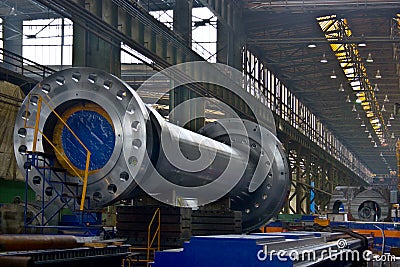 Steel factory Stock Photo