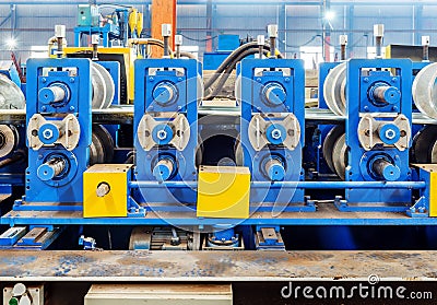 Steel factory molding equipment Stock Photo