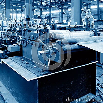 Steel factory molding equipment Stock Photo