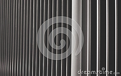 Steel fin array Stock Photo