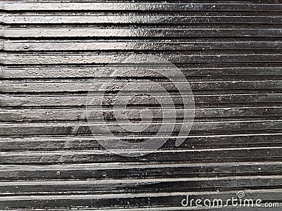 Steel folding garage shutter door background Texture and Interior Concept Industrial theme Stock Photo