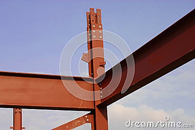 Steel frame Stock Photo