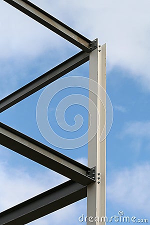 Steel girders Stock Photo