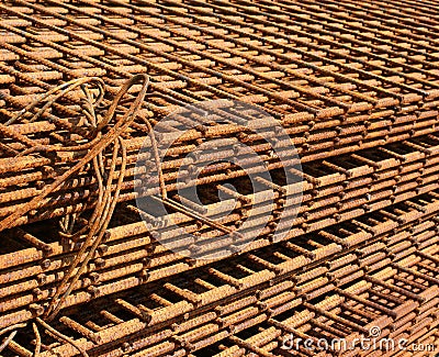 Steel grids 5 Stock Photo