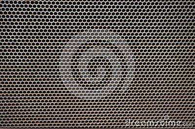 steel hexagon texture Stock Photo