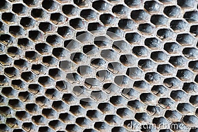 steel hexagon texture Stock Photo