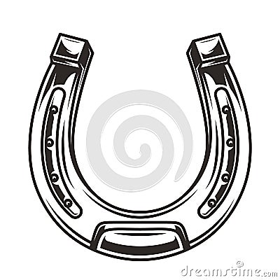 Steel horseshoe concept Vector Illustration