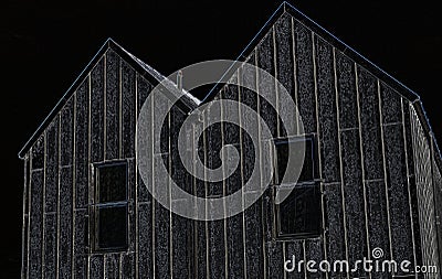 Steel Houses in Fraserburgh, Aberdeenshire, Scotland, Scotland. Stock Photo