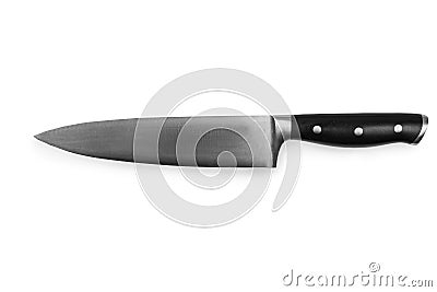 steel kitchen knive, isolated Stock Photo