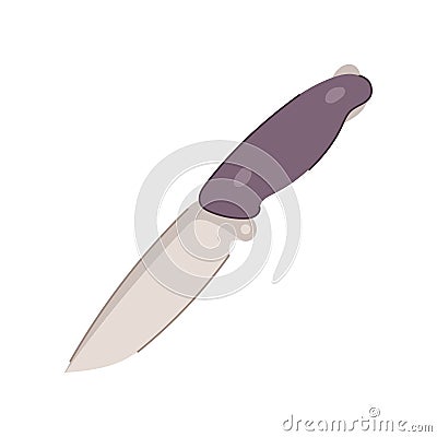 steel knife camping cartoon vector illustration Vector Illustration