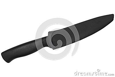 Steel knive isolated on white Stock Photo