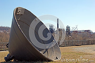 Steel Mill Bell & Carrie Blast Furnace Stock Photo