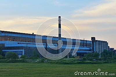 Steel mill factory Stock Photo