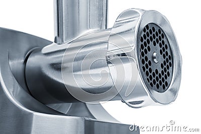 Steel mincer Stock Photo