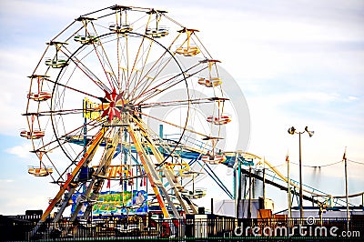 Steel Pier Amusement in Atlantic City, New Jersey Editorial Stock Photo