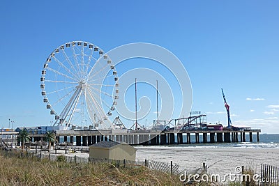 Steel Pier Editorial Stock Photo