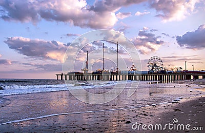 The Steel Pier at Atlantic City, USA Stock Photo