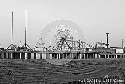 Steel Pier retro look Editorial Stock Photo