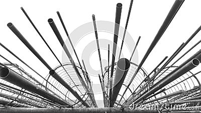 Steel pipe Stock Photo