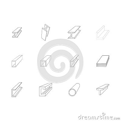 Steel product vector icon Stock Photo