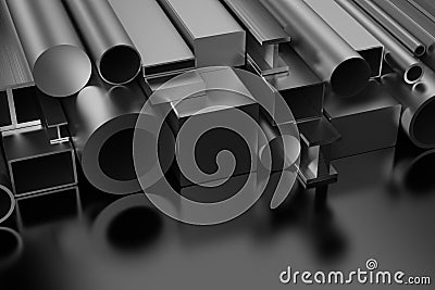 Steel Products Stock Photo