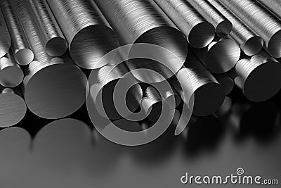Steel Profiles Stock Photo