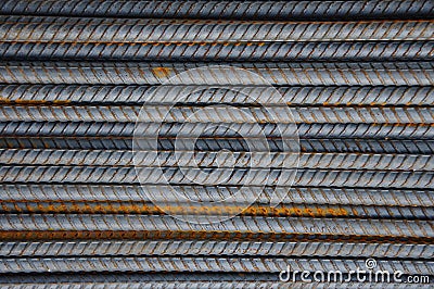 Steel rebar Stock Photo