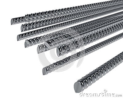 Steel reinforcement rods Stock Photo