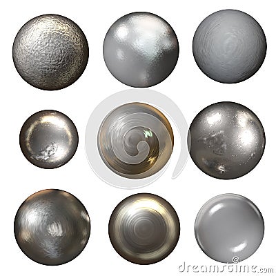 Steel rivet heads Stock Photo