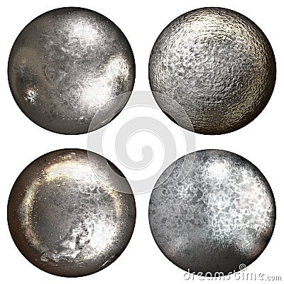 Steel rivet heads Stock Photo