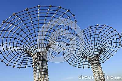 Steel sculpture Stock Photo