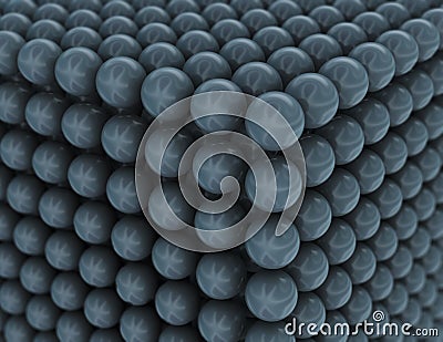 Steel sphere background Stock Photo