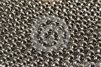 Steel Spheres chain texture Stock Photo