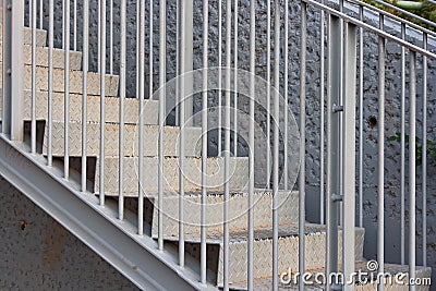 The steel stairs Stock Photo