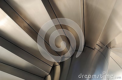Steel Stairways Stock Photo