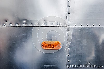 Steel stamped rivet background horizontal Stock Photo