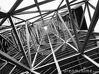 Steel structure Architecture construction Abstract Background Stock Photo