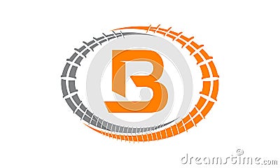 Steel Supply Initial B Vector Illustration