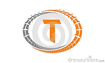 Steel Supply Initial T Vector Illustration