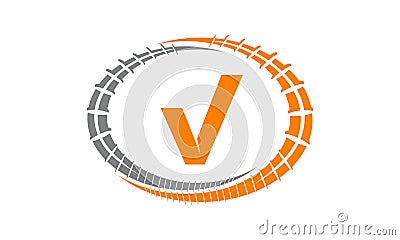 Steel Supply Initial V Vector Illustration