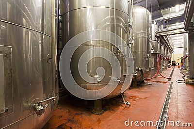 Steel tanks Stock Photo