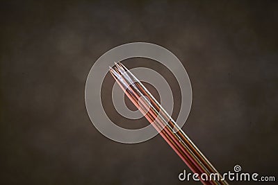 Steel tattoo needles close up Stock Photo