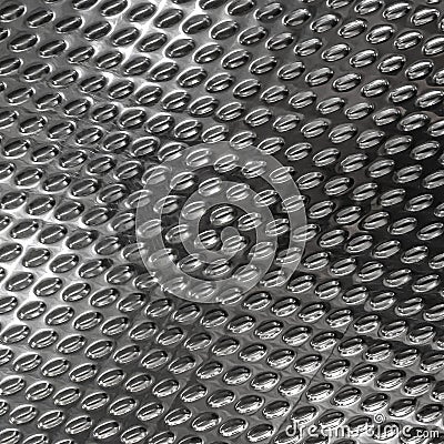 Steel texture background with rhombus and diamond shape. Brushed metal surface for industry Stock Photo