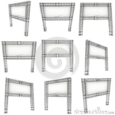 Steel truss girder element Stock Photo