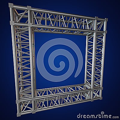 Steel truss girder element Stock Photo