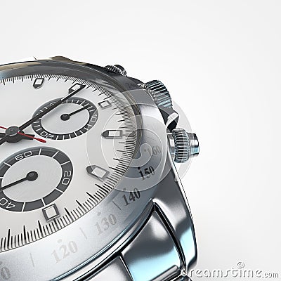 Steel watch Stock Photo