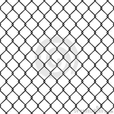 Steel Wire Mesh Seamless Background. Vector Vector Illustration